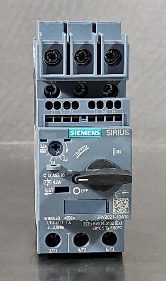 Siemens 3RV2021-1DA10 Circuit Breaker                                   4E-17