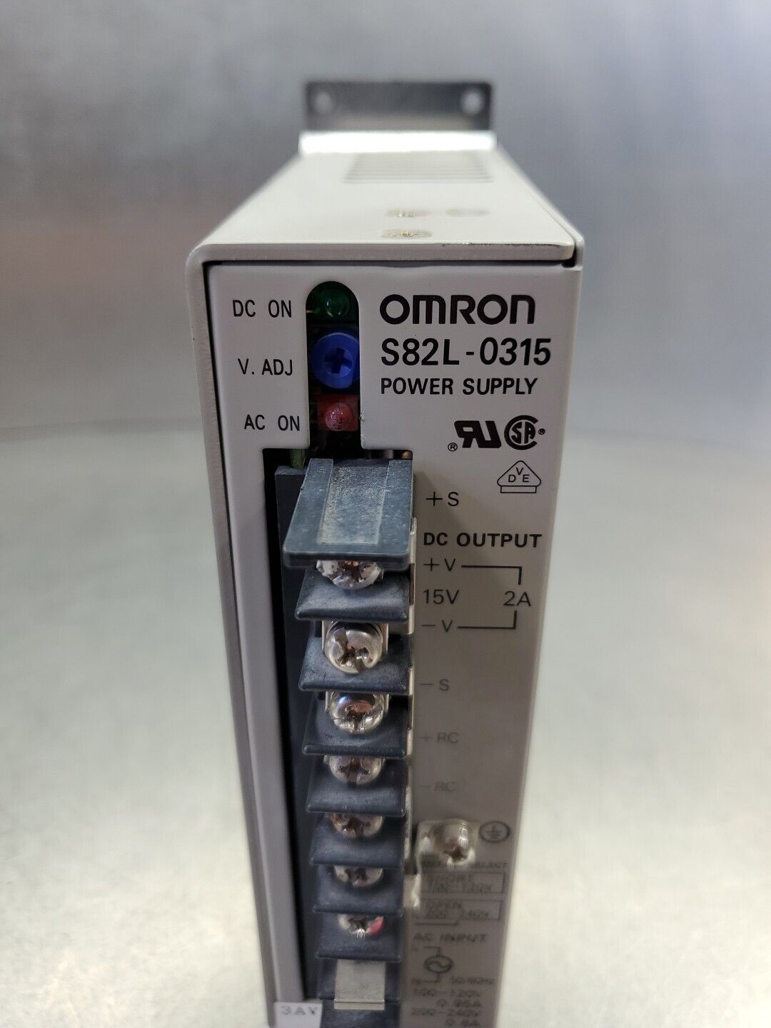 OMRON S82L-0315 15VDC 2A Power Supply.                                     4D-21