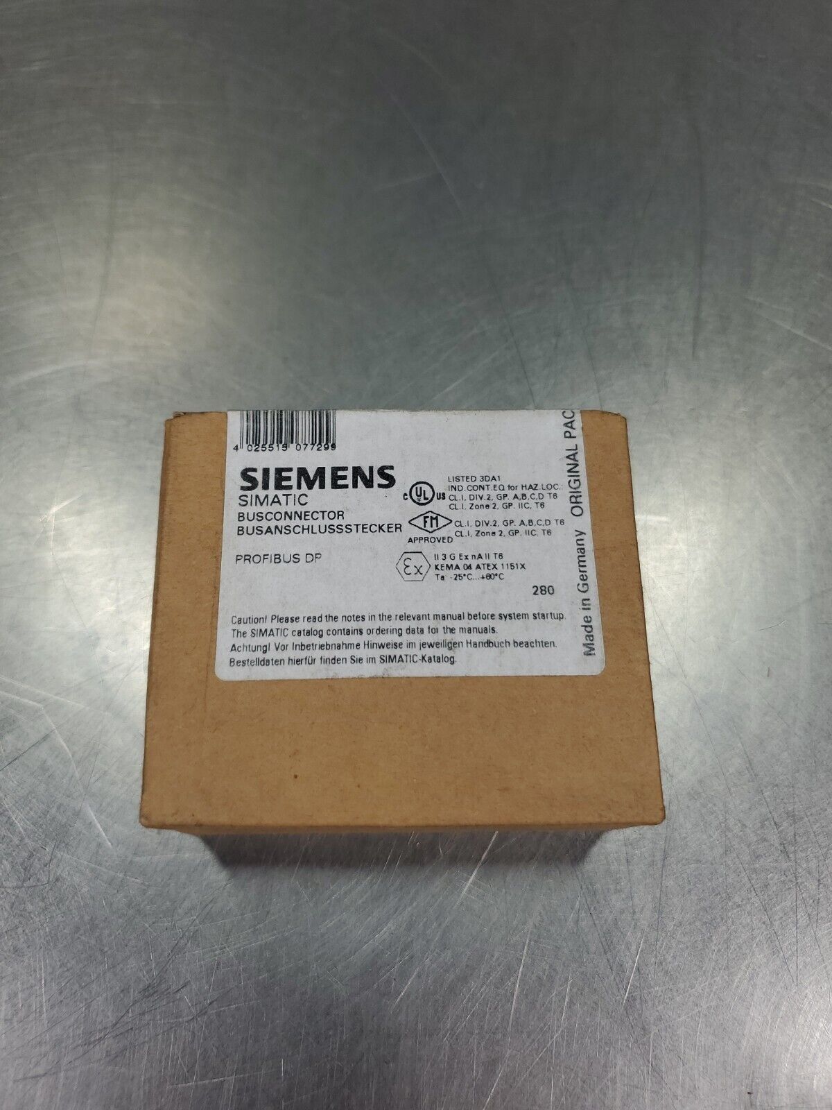 SIEMENS 6ES7 972-0BA52-0XA0 SIMATIC PROFIBUS DP BUSCONNECTOR Module.       4-B-1