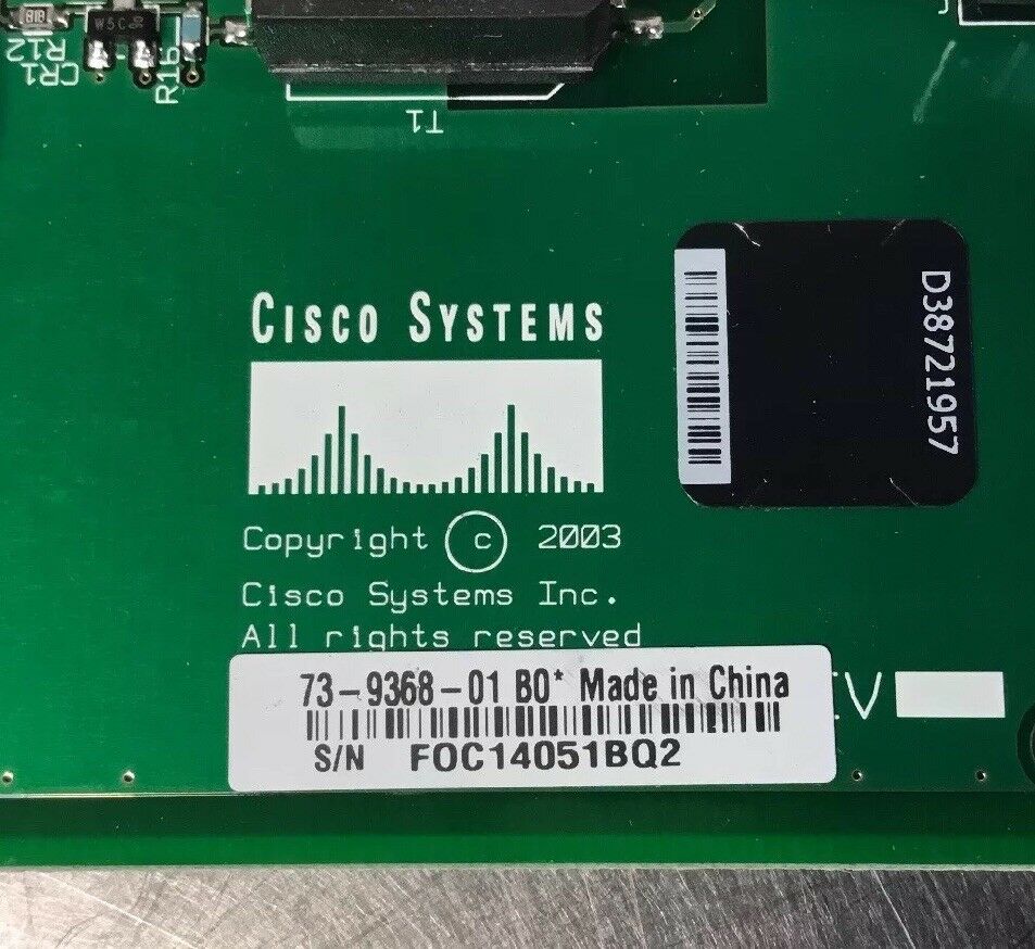 Cisco WIC-1B-S/T V3 Single Port ISDN WAN Interface Module Card 73-9368-01  3D-8