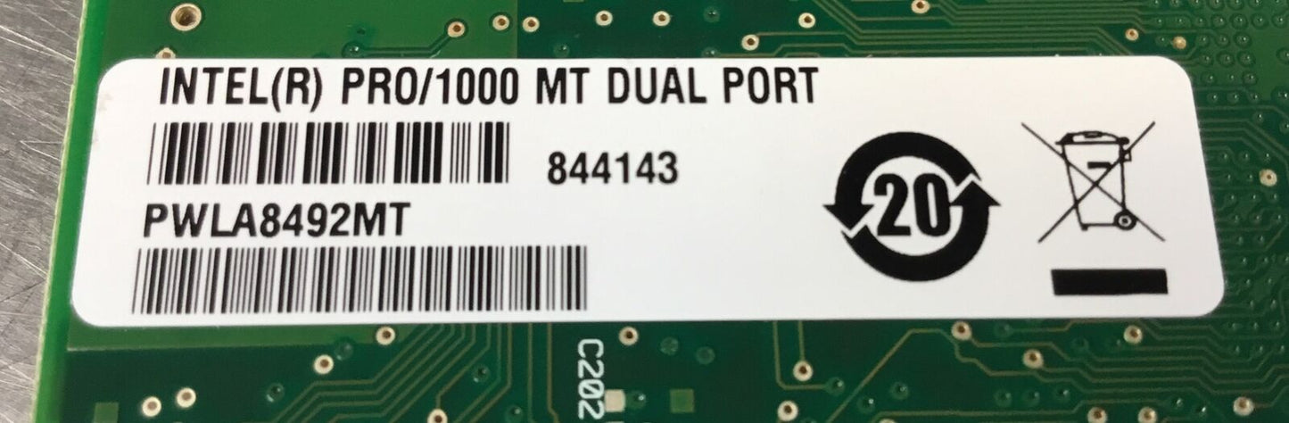 Intel(R) PRO/1000 MT Dual Port, D33025    3E-9