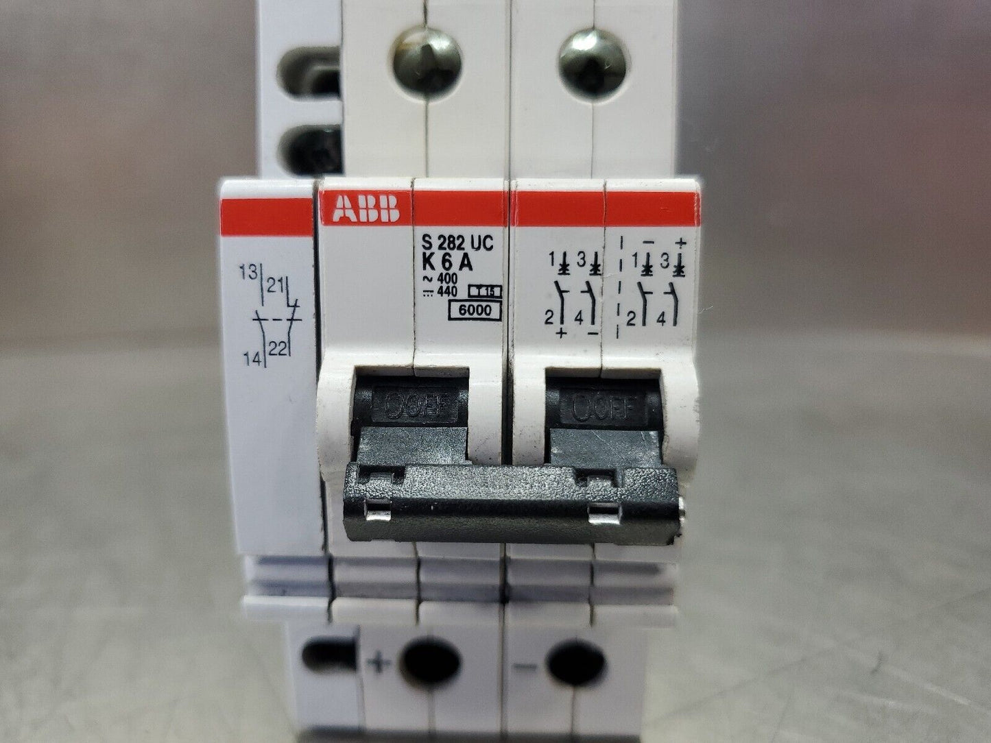 ABB S282-UC-K6A 400VAC/440VDC Circuit Breaker.                                4G