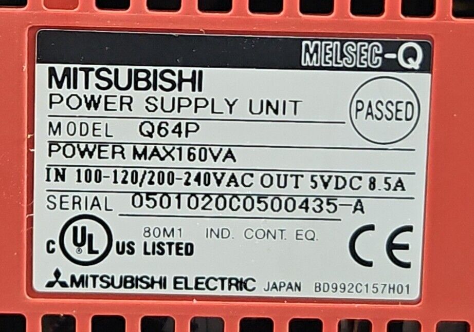 MITSUBISHI MELSEC-Q Q64P POWER SUPPLY UNIT MODULE.                         3A-27