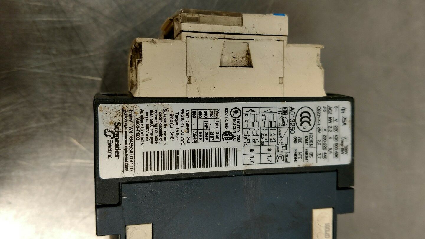 TELEMECANIQUE LC1 D09 Contactor                                            4E-13