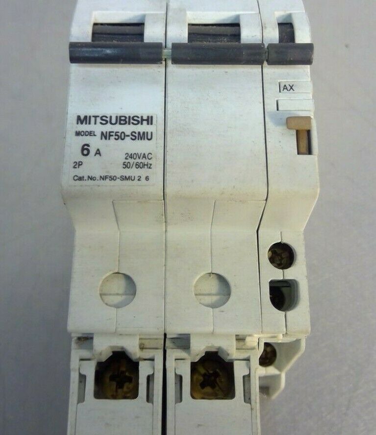 Mitsubishi Electric -  NF50-SMU 2 6 - 2P 6A No-Fuse Breaker - AX-05SMU        4D