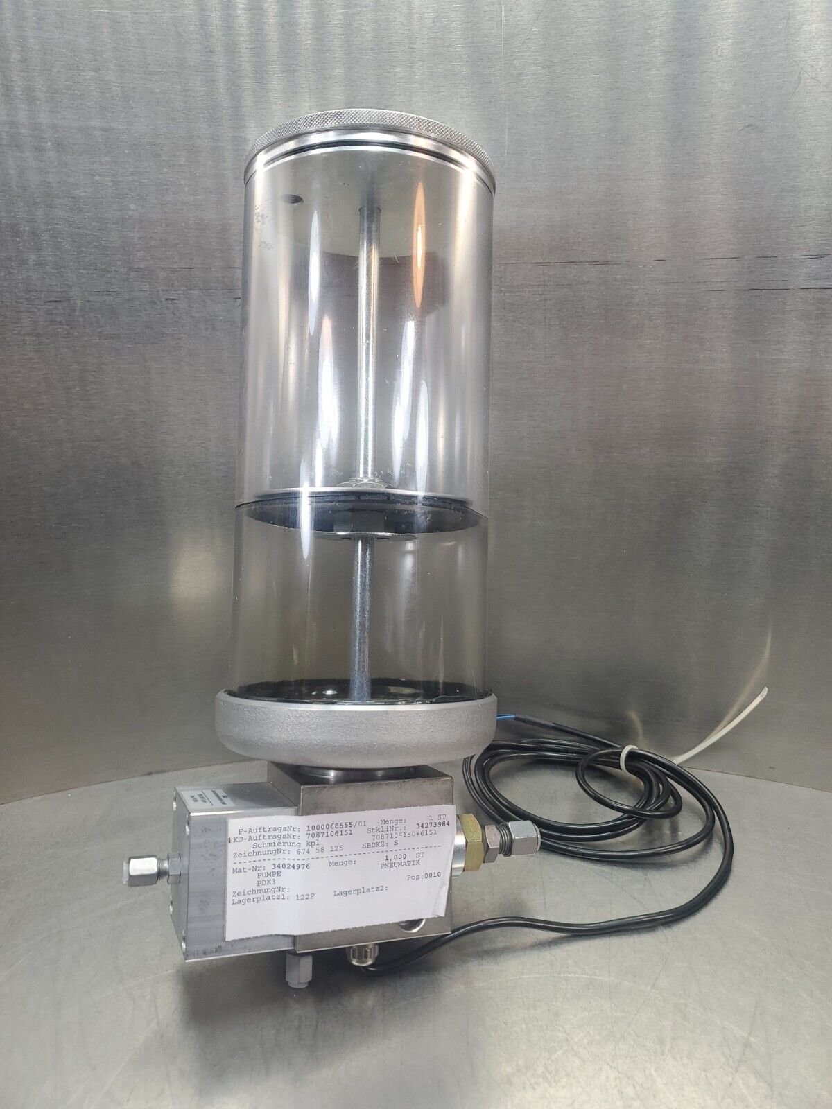 FESTO/REBS PDK-3/N1/1,5ccm (34024976) Pneumatic Pressure Cylinder.            6D