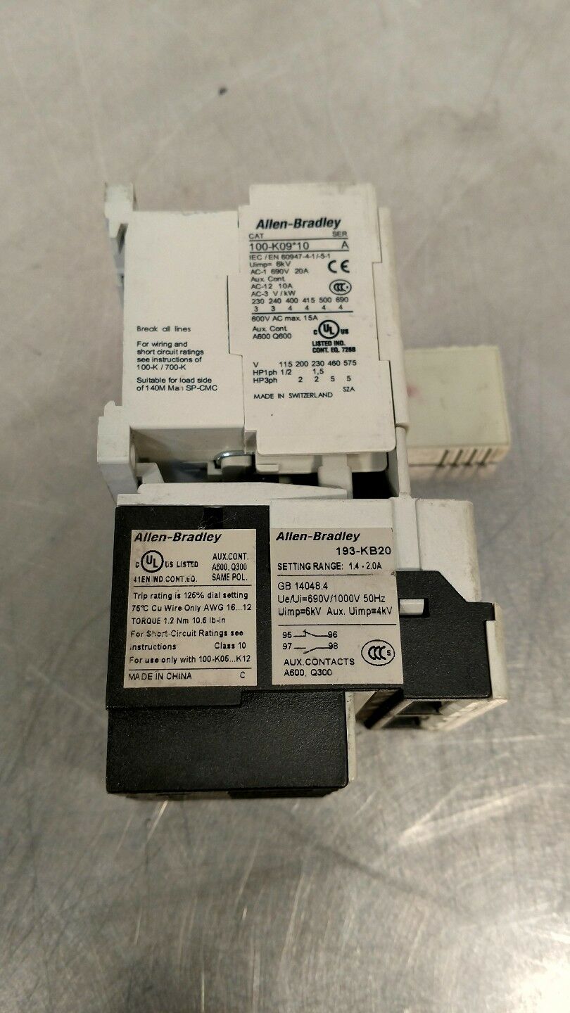 ALLEN BRADLEY 100-K09*10 CONTACTOR                                         4E-12