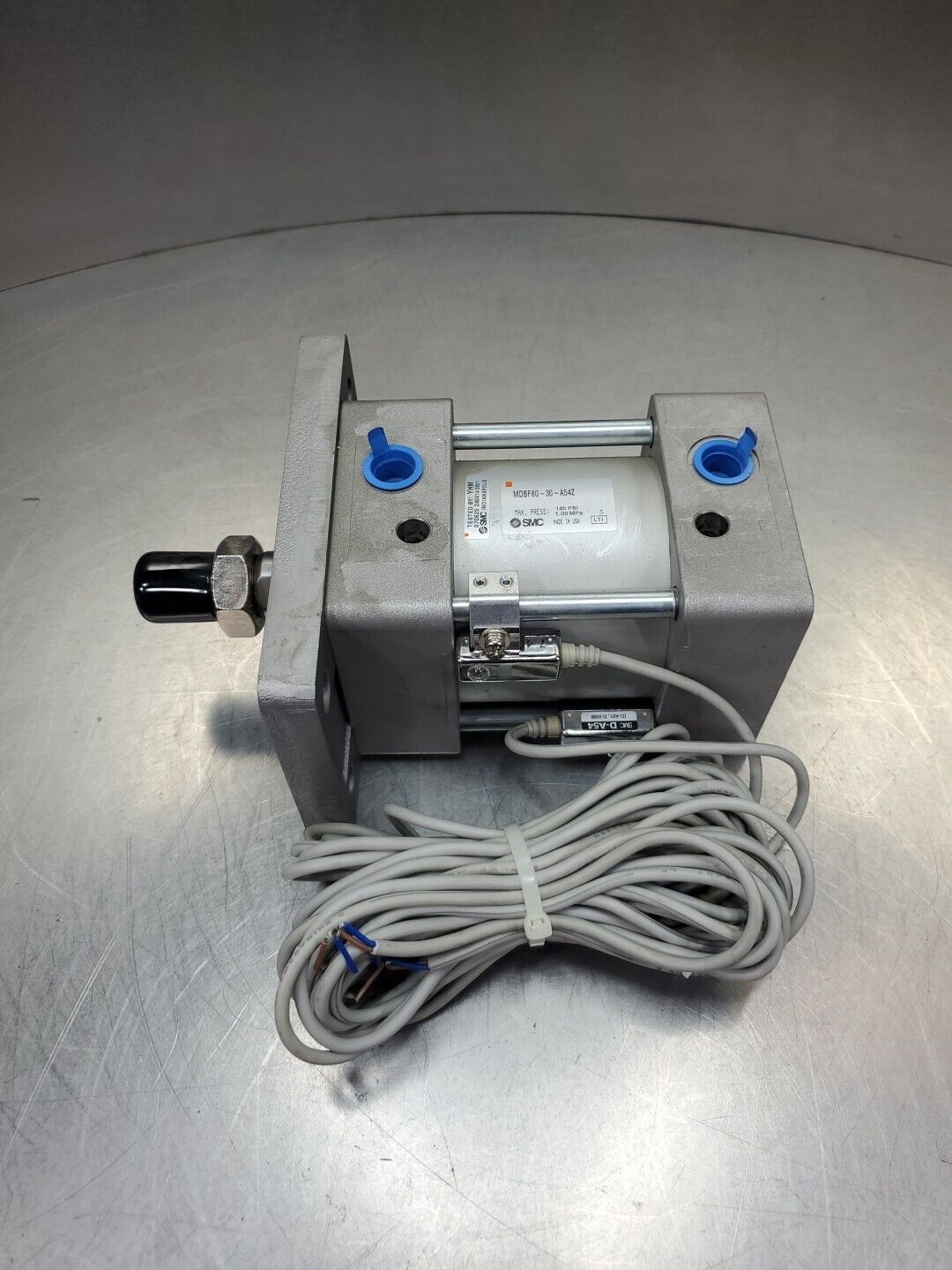 SMC MDBF80-30-A54Z Pneumatic Cylinder w/2 SMC D-A54 Reed Switches.         6C-14