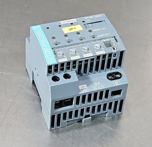 Siemens 6EP19612BA41 Power Supply Selectivity Module - SITOP PSE200U.      4E-17