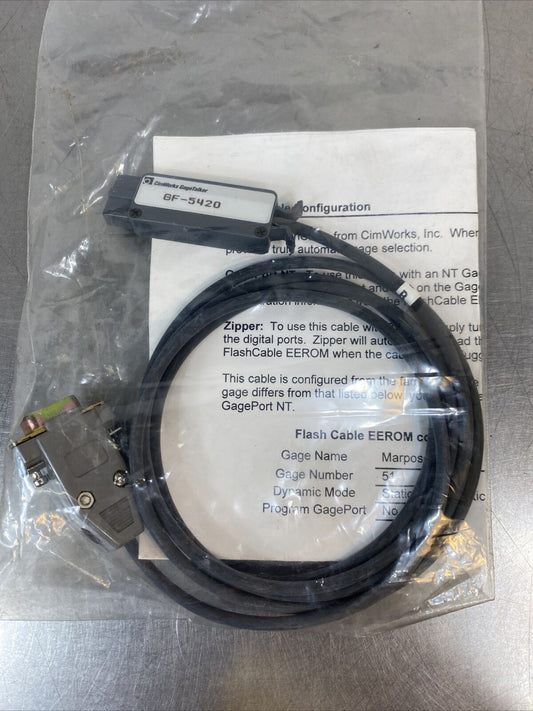 Cimworks Gage Talker GF-5420 Cable MARPOSS/MT1 Connector Cable      5E