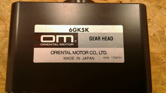 Oriental Motor OM 6GK5K Gear Head NEW.      1C