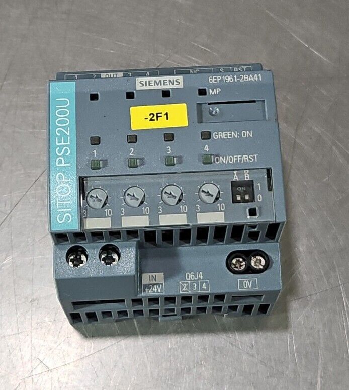 Siemens 6EP19612BA41 Power Supply Selectivity Module - SITOP PSE200U.      4E-17