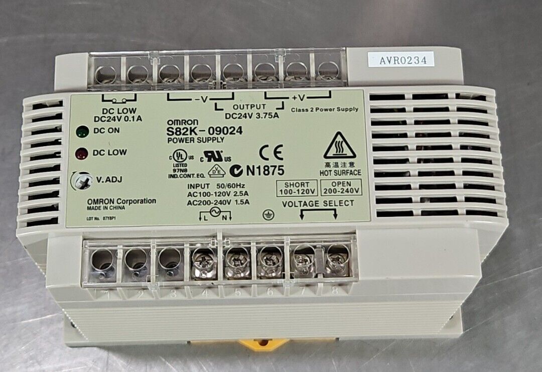 Omron S82K-09024 Power Supply.                                      3B-23