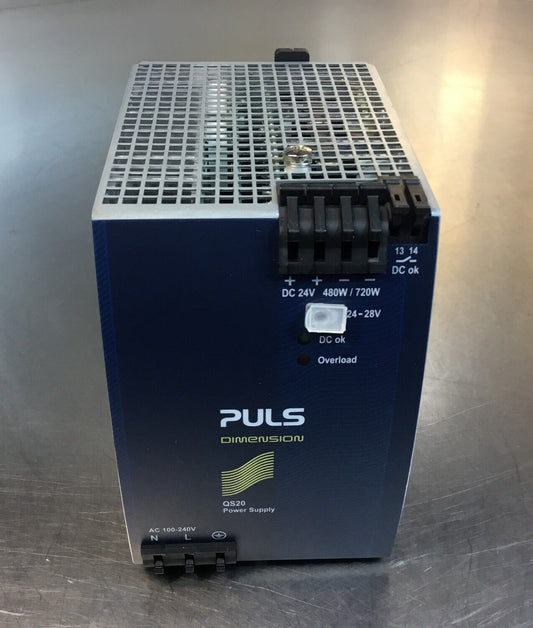 PULS  QS20.241  DIN Rail Power Supply DC 24-28V AC 100-240V     4C