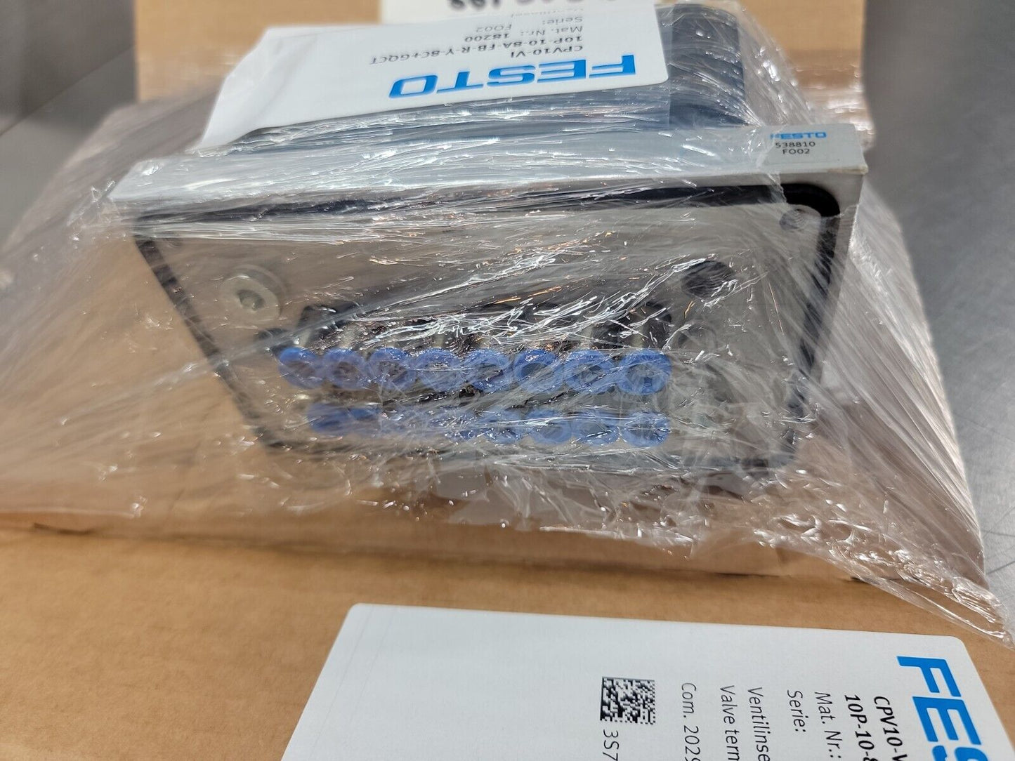 FESTO VALVE TERMINAL 18200 CPV10-VI-10P-10-8A-FB-R-Y-8C+GQCT Loc.6A