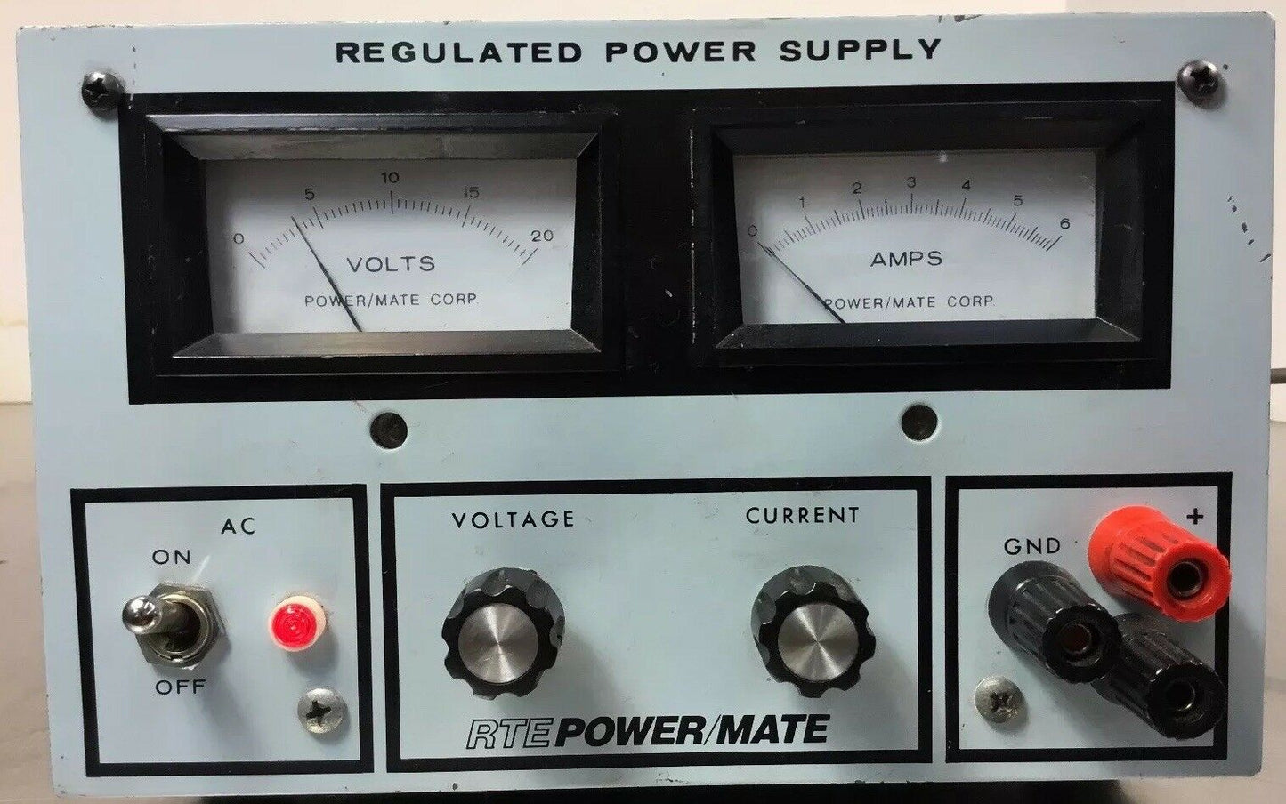 RTE Power Mate Corporation Regulated Power Supply 20VDC 6A                  4E-4