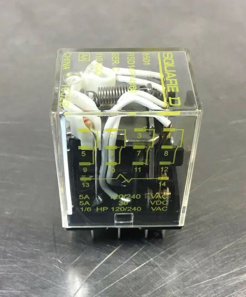 Square D Miniature Gp relay 8501RSD14P14V60 /C   Loc.4A