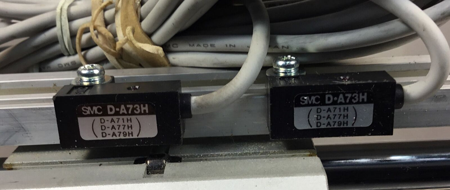 SMC NCDY2815L-1200B-A73HL with 2 ea D-A73H Sensors + 2 ea  nrb050-030 stops  6E