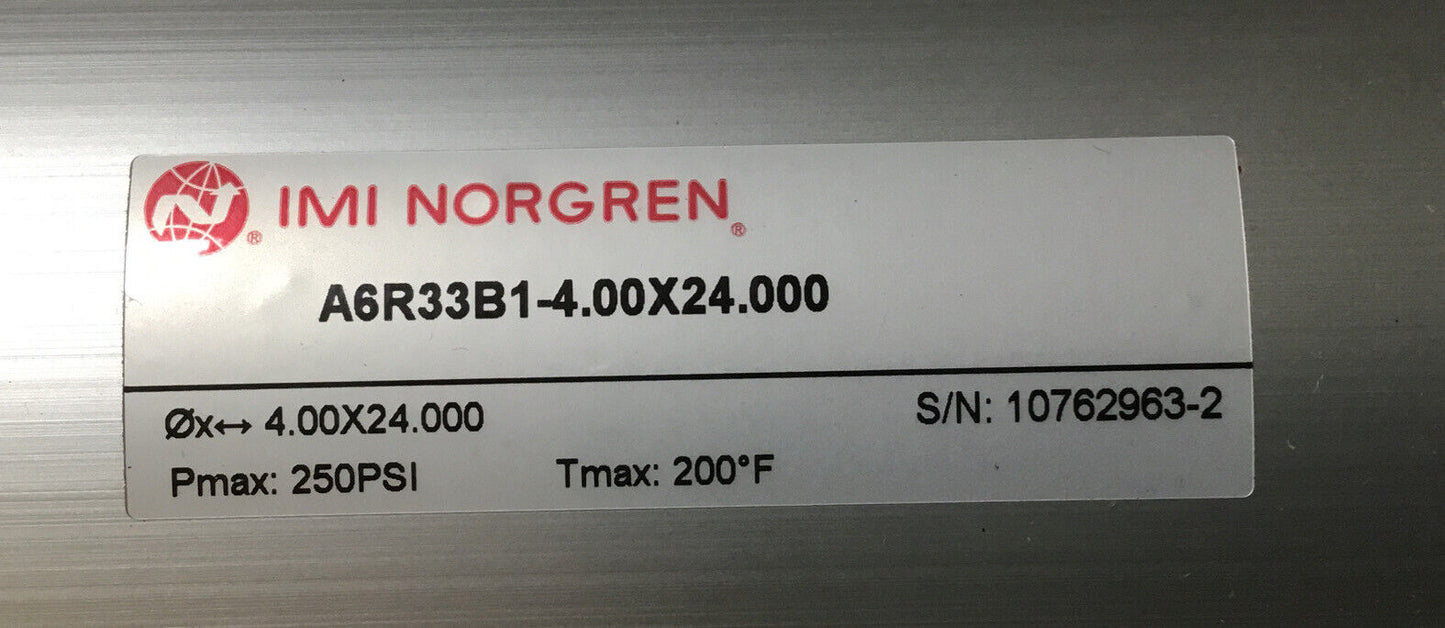 NORGREN A6R33B1-4.00x24.00   250PSI  Cylinder.   3A-1