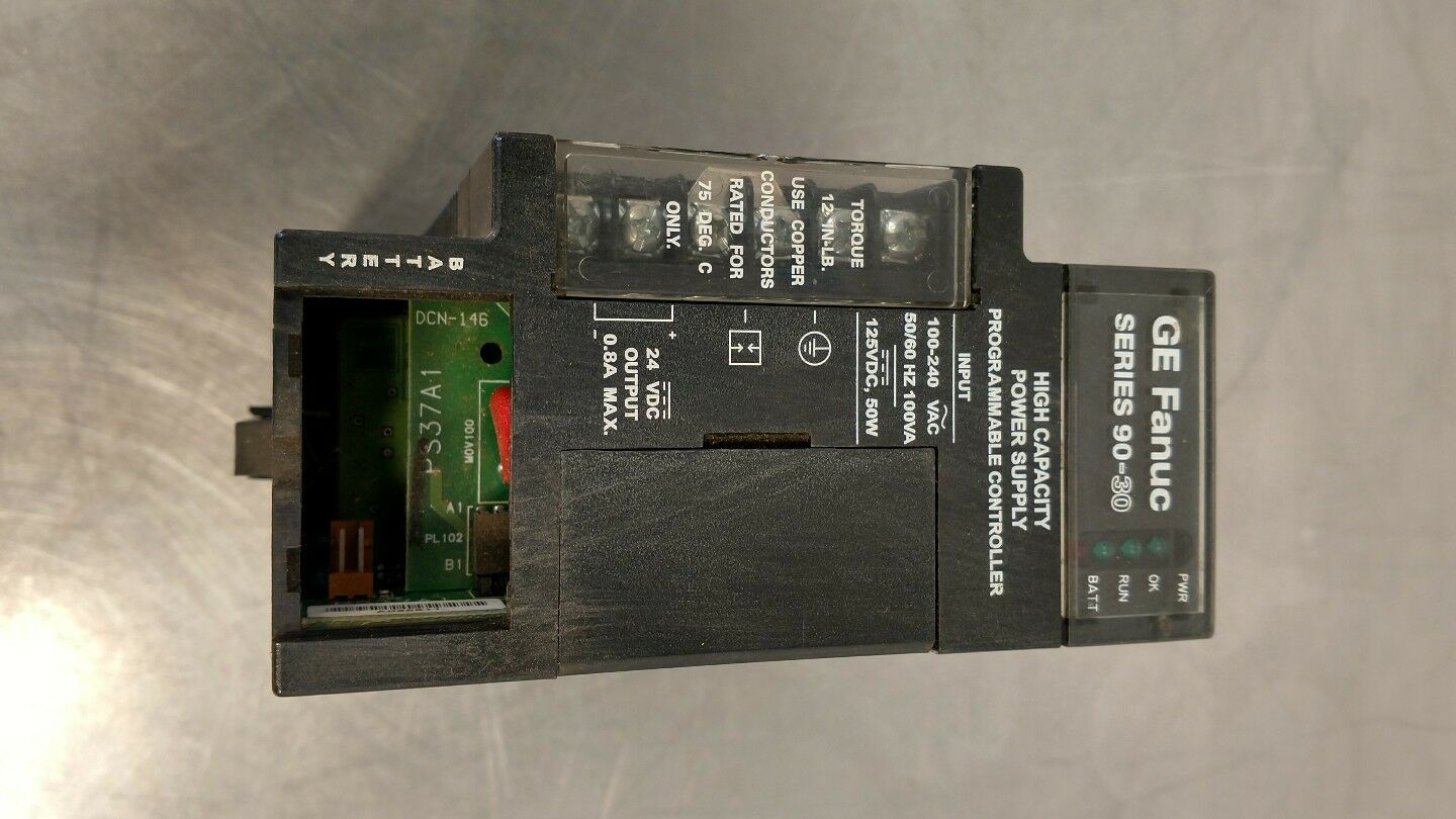 GE Fanuc IC693PWR330G High Capacity PLC Power Supply Series 90-30 BIN#4