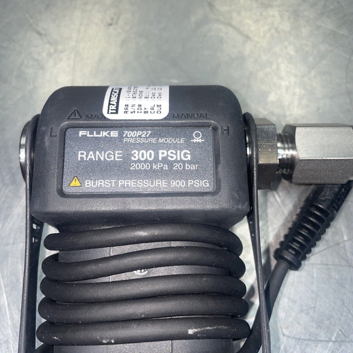 NEW Fluke 700P27 Pressure Module 300 PSIG @DH