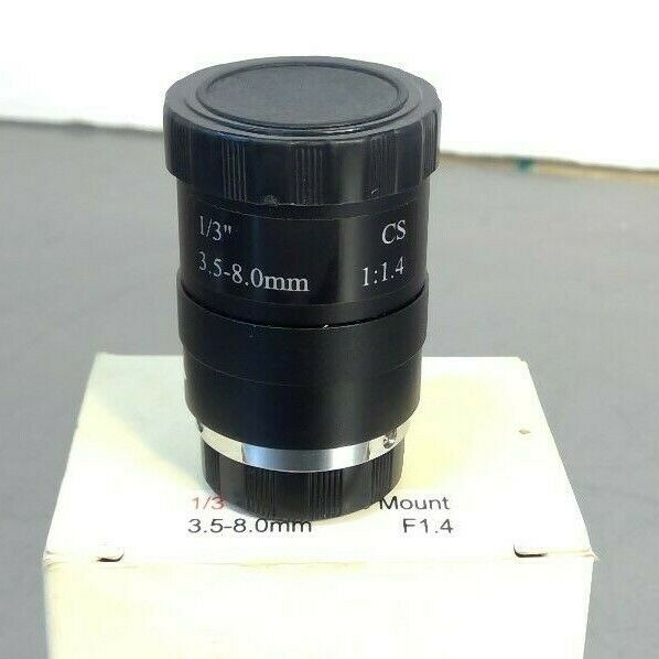 CS Mount - F1.4 - 1/3" - 3.5-8.0mm Lens                                       5E