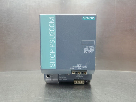 Siemens SITOP PSU200M (6EP1334-3BA00) 10A 24V Power Supply.                 4D-1