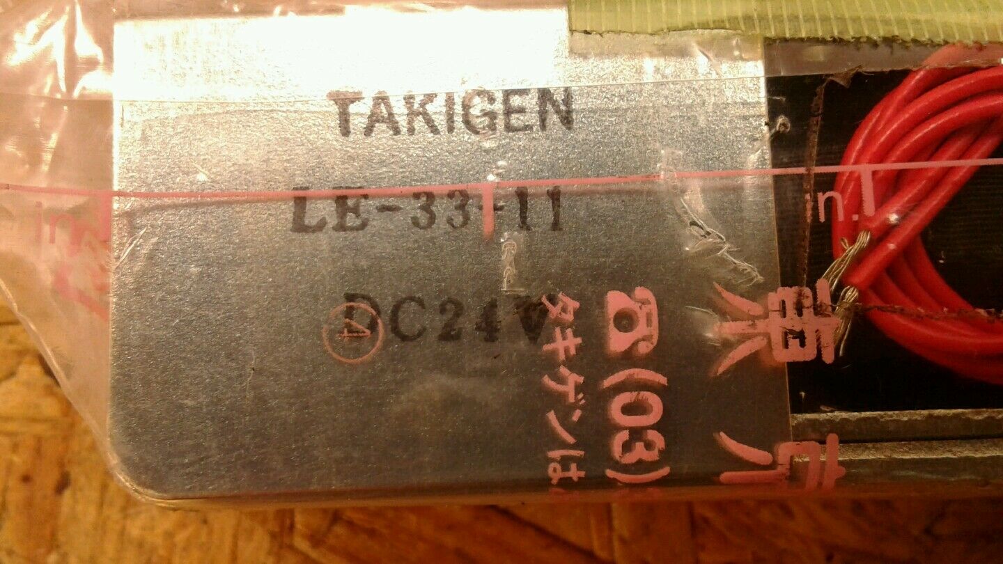 TAKIGEN LE-33-11 DC 24 V Solenoid Lock NIB.  6C