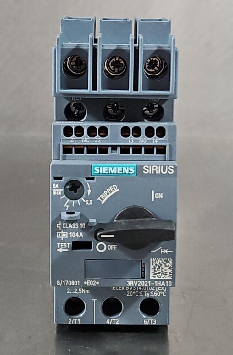 Siemens 3RV2021-1HA10 Circuit Breaker.                                     4E-22