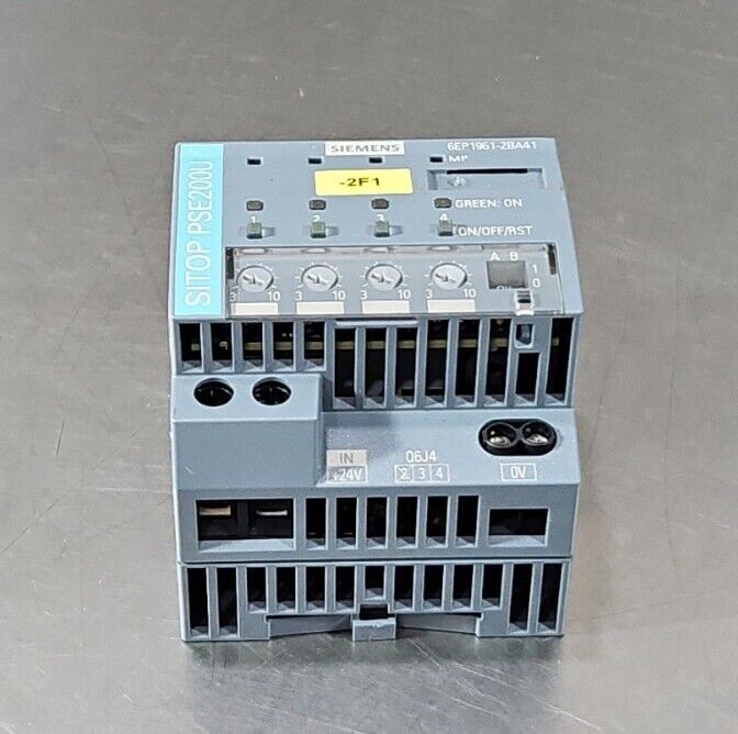 Siemens 6EP19612BA41 Power Supply Selectivity Module - SITOP PSE200U.      4E-17