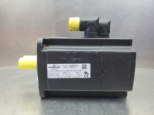 BAUMÜLLER DSC1-056KO65U-20-54-AOB-FPP-K-AN-O+AG1 1.2kW 2000RPM Motor.         1E