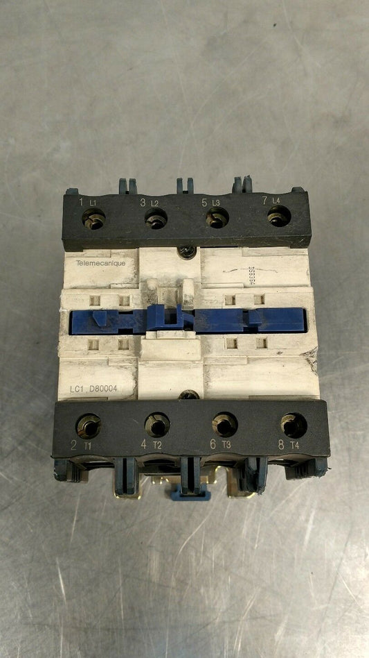 TELEMECANIQUE LC1D80004P7 CONTACTOR 125A 230V                               4E-9