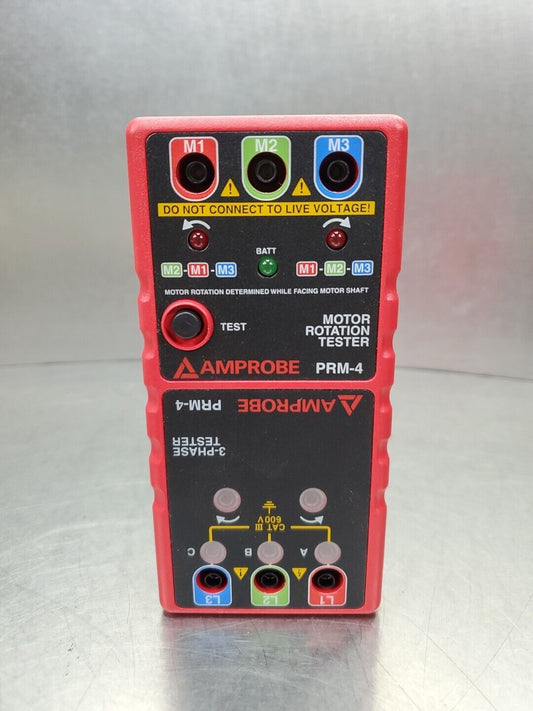 AMPROBE PRM-4 Motor Rotation Tester/3-Phase Tester.                        5E-17