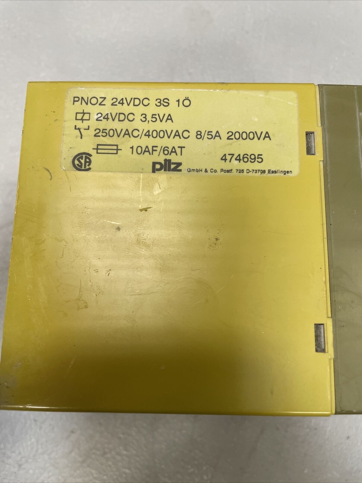 Pilz 17753 PNOZ 24VDC 3S 10 Isolation Safety Relay 2B