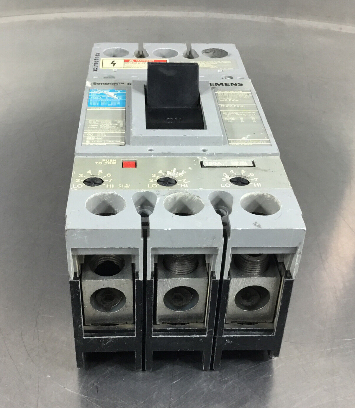 Siemens  FXD63B150 /B  150A 600V Sentron Circuit Breaker    4F