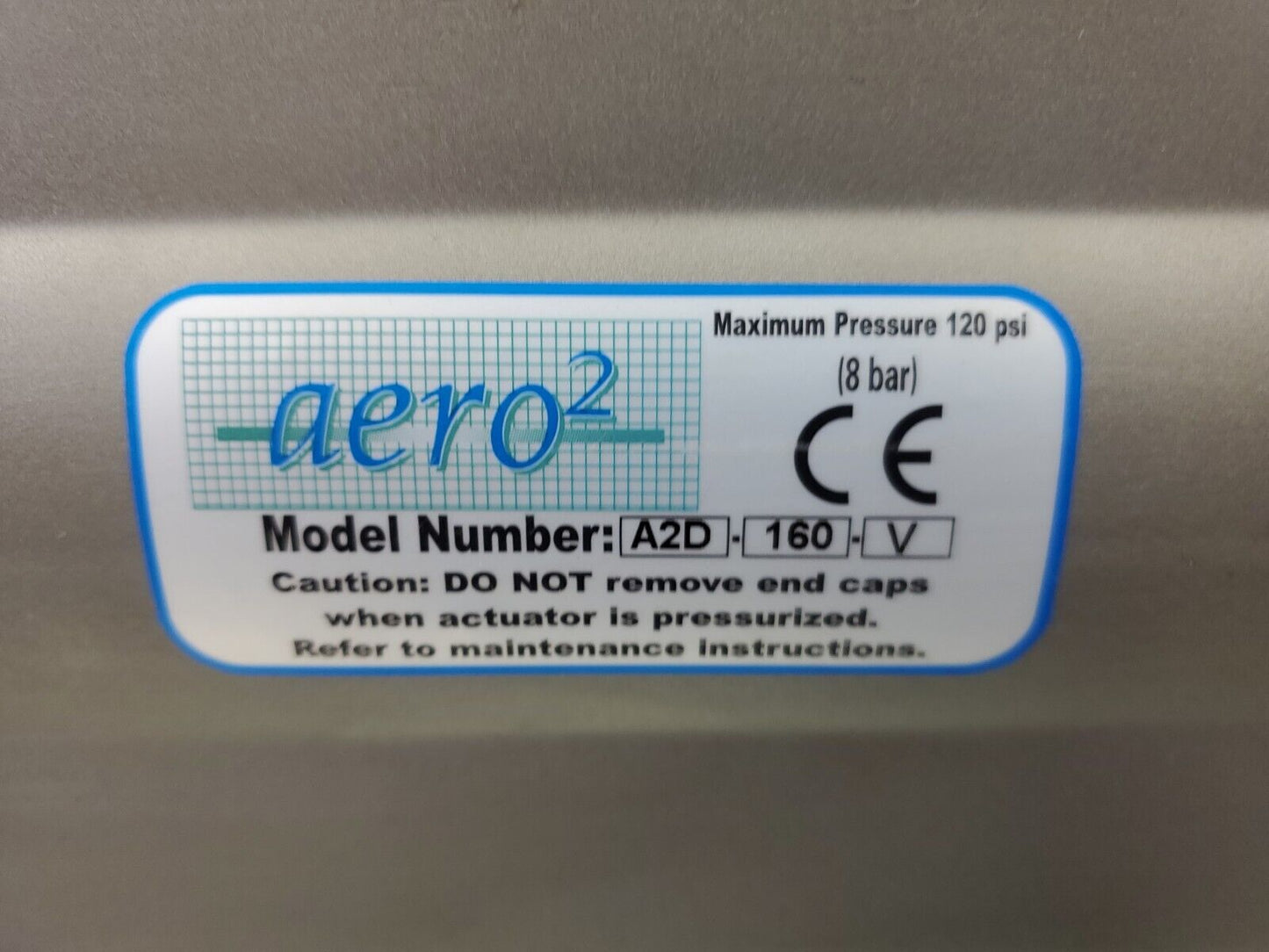 Aero² A2D-160-V 120psi (8bar) Pneumatic Actuator.                          6C-21