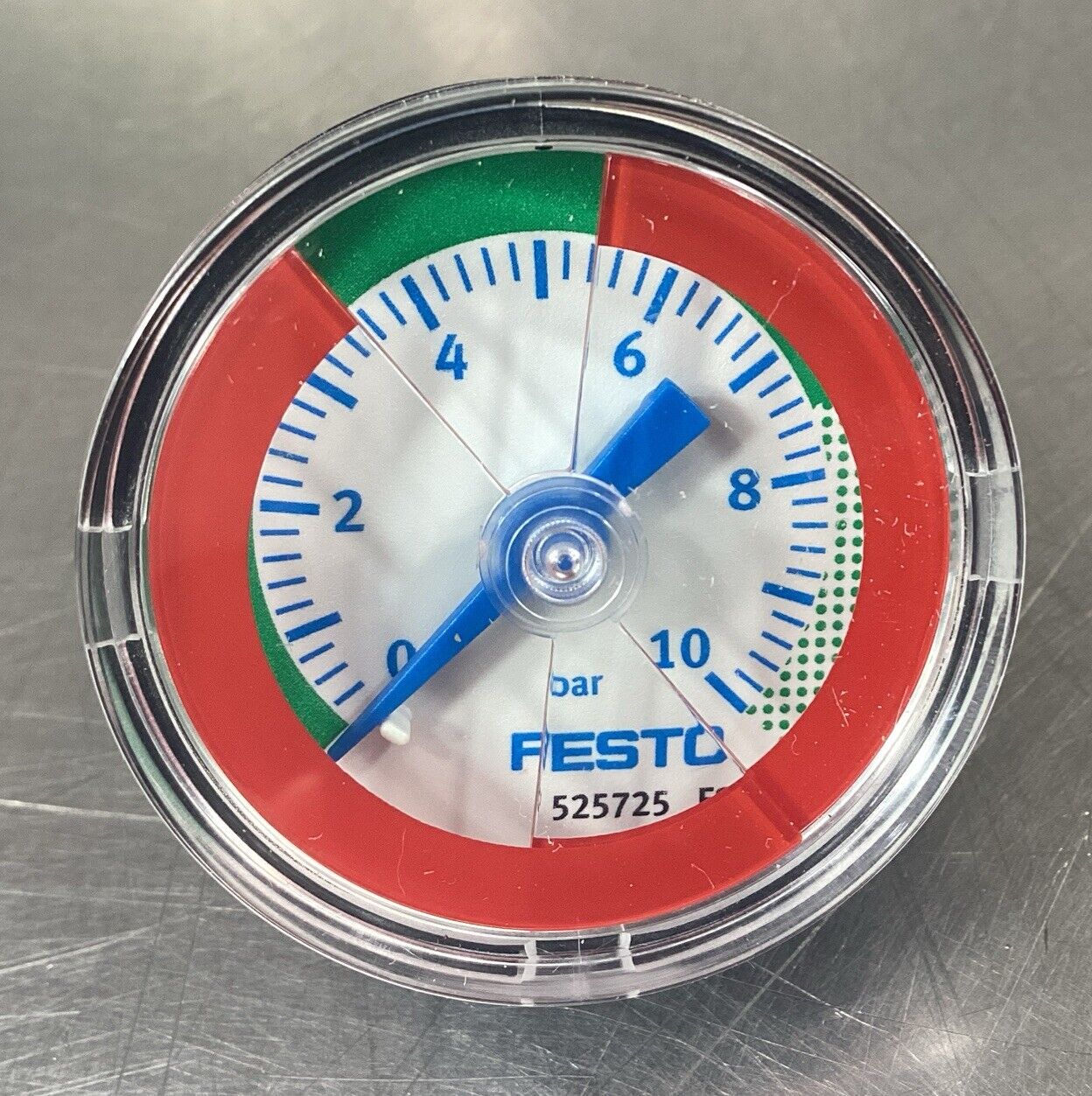 Festo MA-40-10-R1/8-E-RG Manometer Pressure Gauge 525725 6D-11 ...