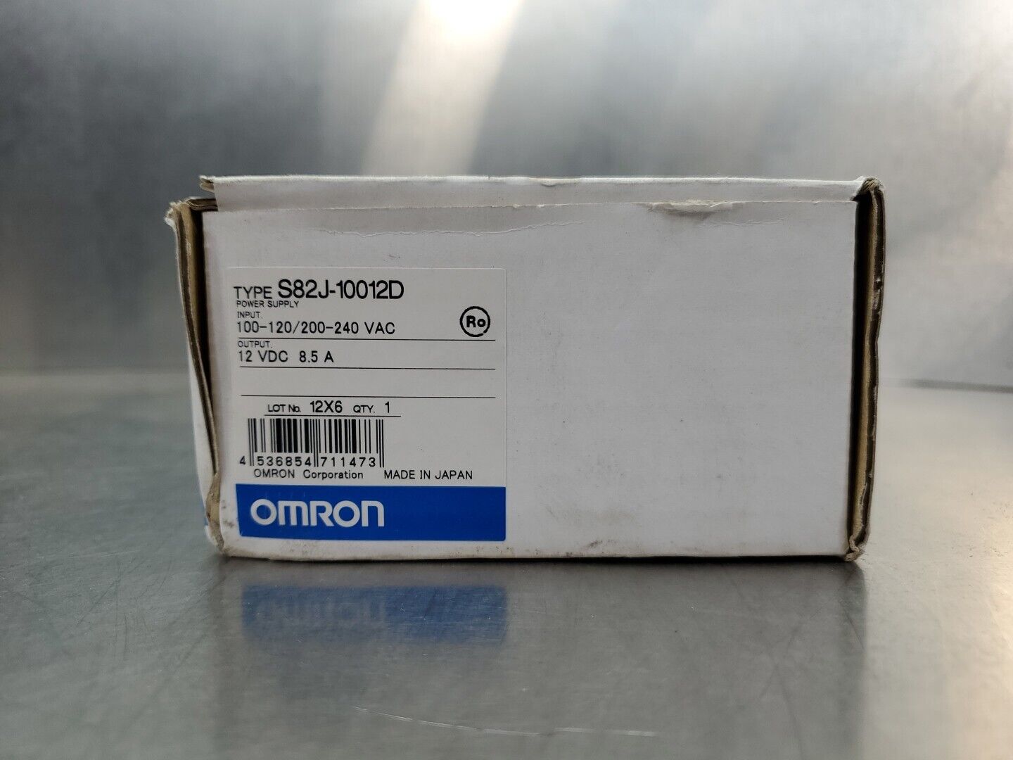 OMRON S82J-10012D 12VDC 8.5A POWER SUPPLY.                                 4E-26