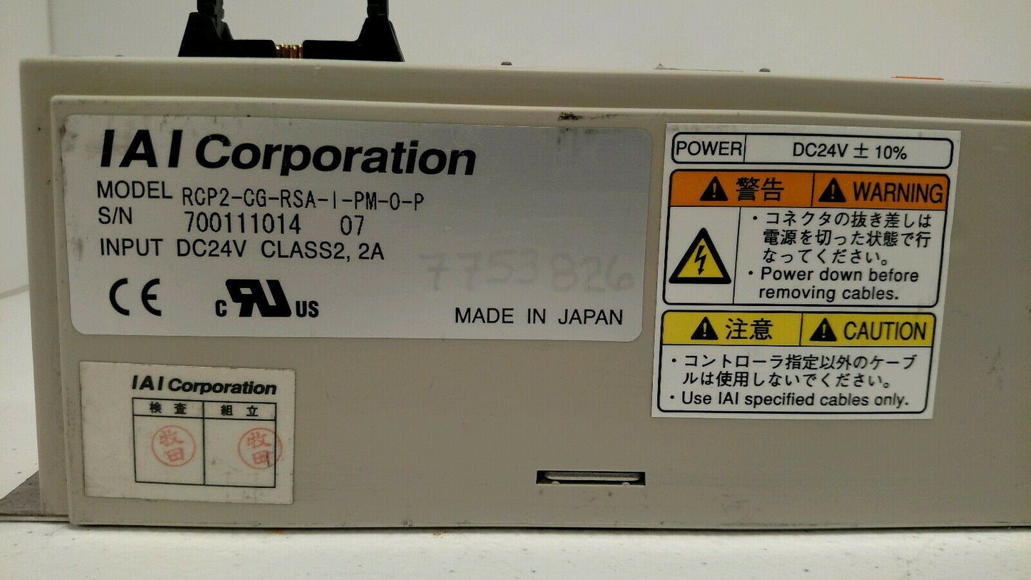 IAI RCP2-CG-RSA-I-PM-0-P CYLINDER CONTROLLER