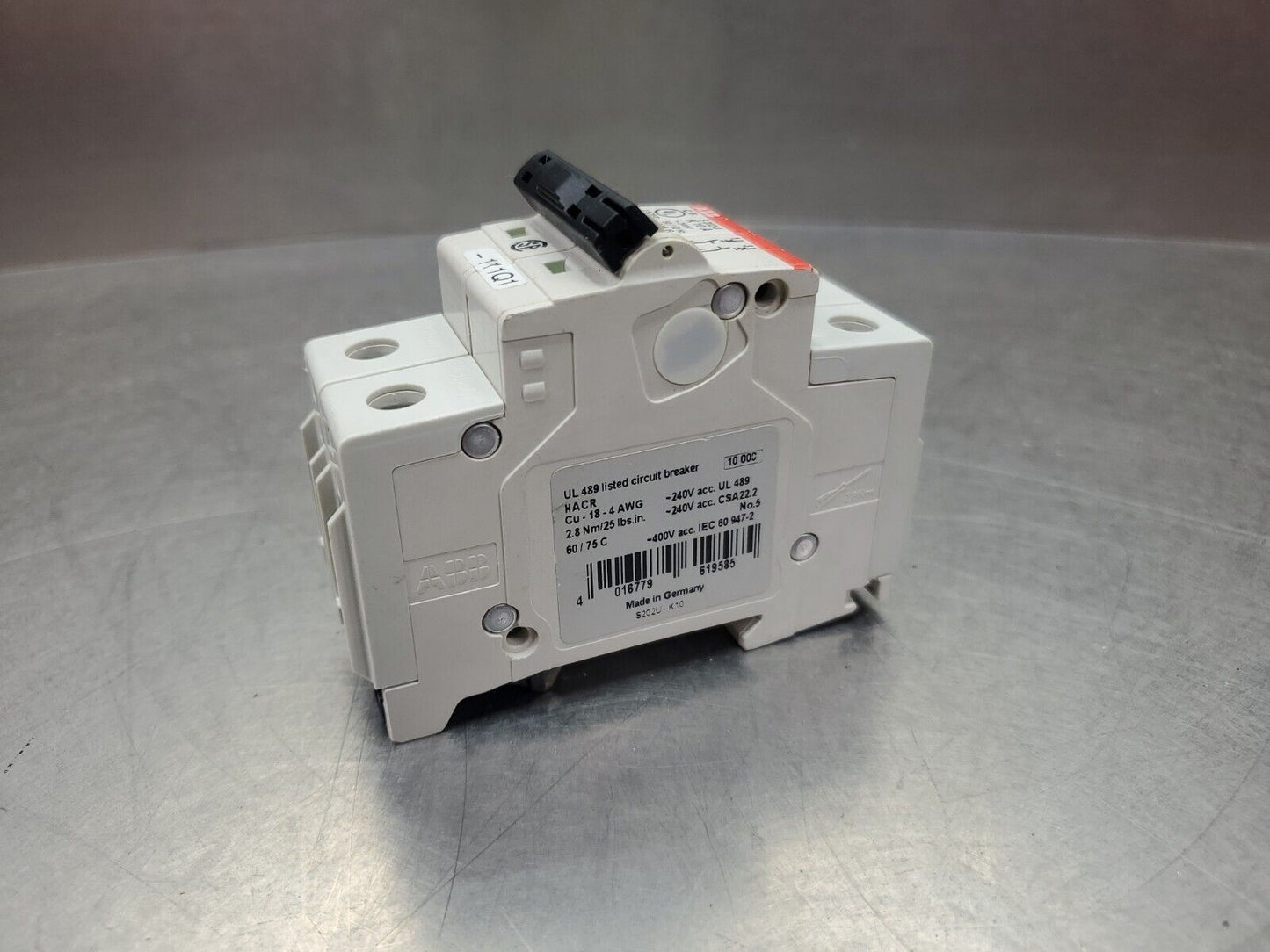 ABB S202 U K 10A 240V 2Pole Circuit Breaker.                                4C-1