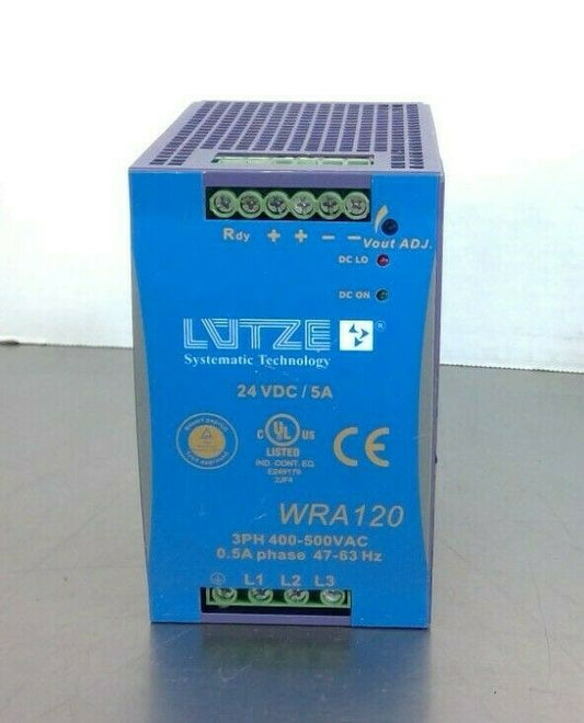 Lutze - WRA120-24 - 3PH Power Supply                                          4D