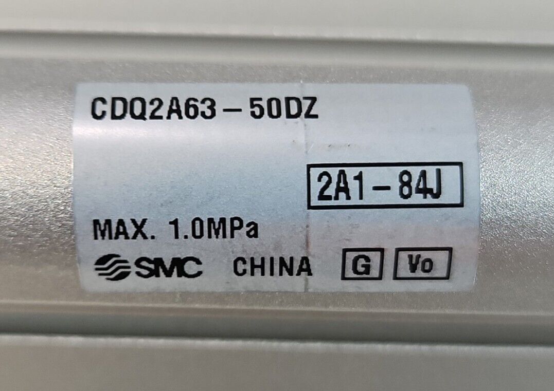 SMC CDQ2A63-50DZ PNEUMATIC CYLINDER.                                       6D-8