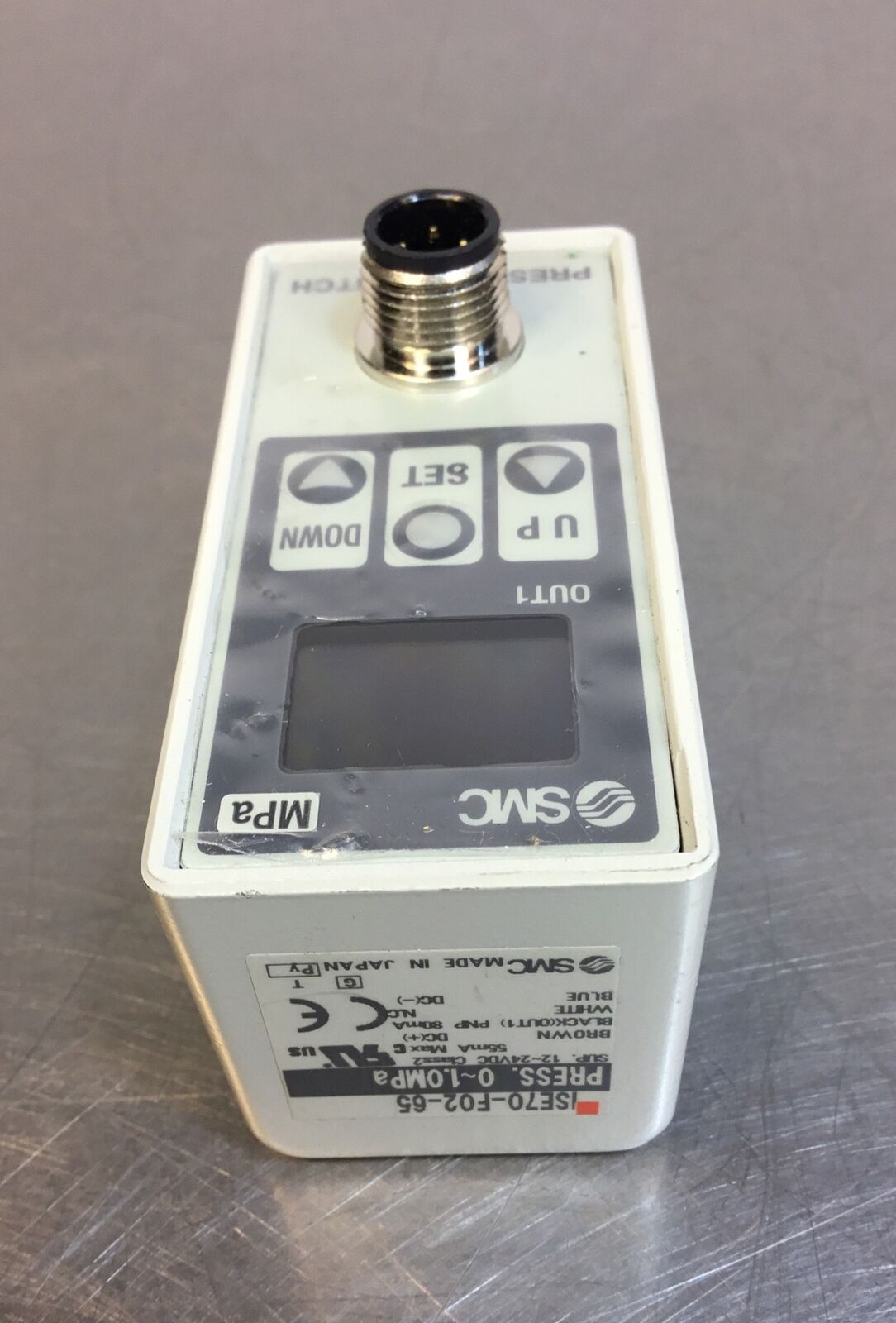 SMC ISE70-F02-65 Digital Pressure Switch 0~1.0MPa 12-24V   6D