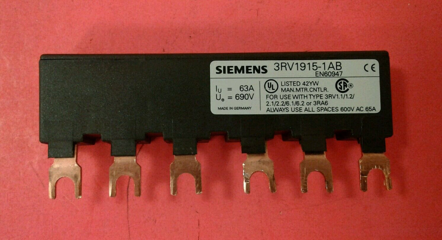 Siemens 3RV1915-1AB Feeder Bar    4B