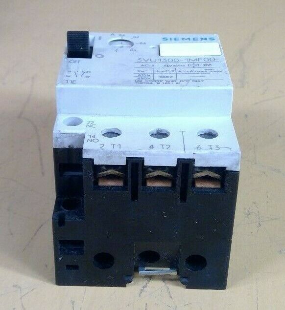 Siemens 3VU1300-1MF00 3 Pole Motor Starter / Protector                        4H