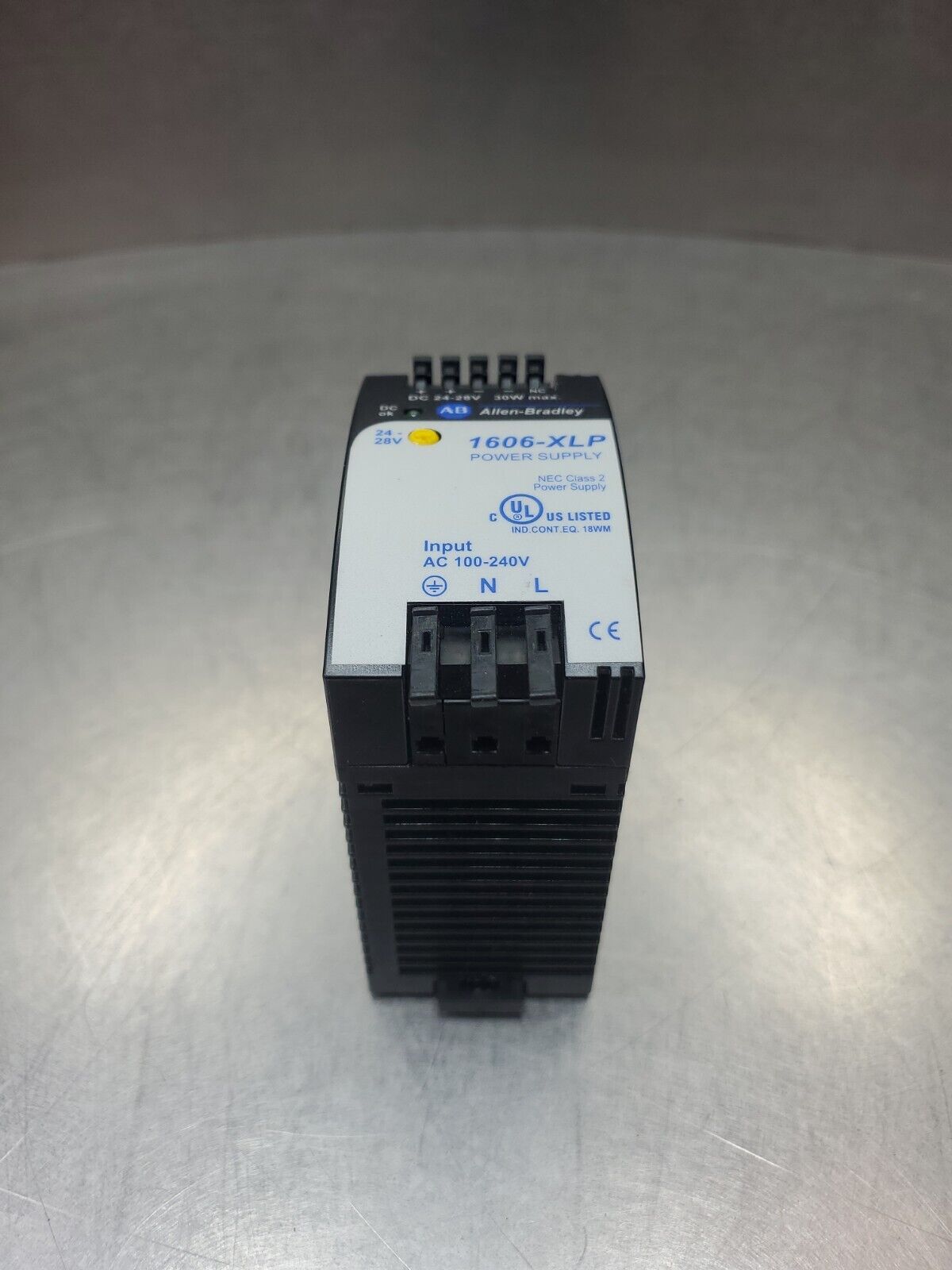 Allen Bradley 1606-XLP30E Ser. A Power Supply 24-28VDC, 1.3A.               4D-1