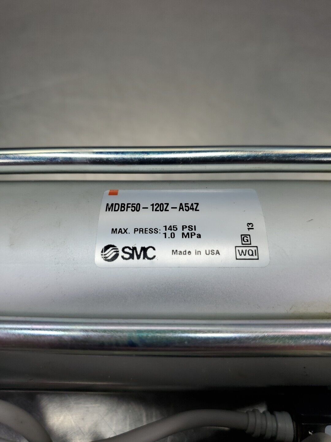 SMC MDBF50-120Z-A54Z Pneumatic Cylinder w/2-SMC D-A54 Reed Switches.       6B-14