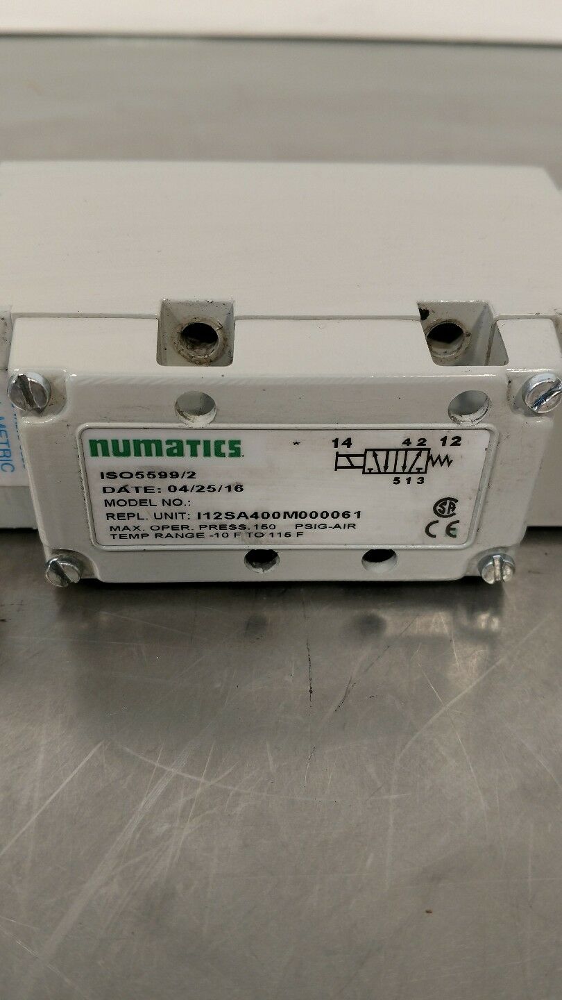 Numatics ISO5599/2 I12SA400M000061 Pneumatic Valve 6E