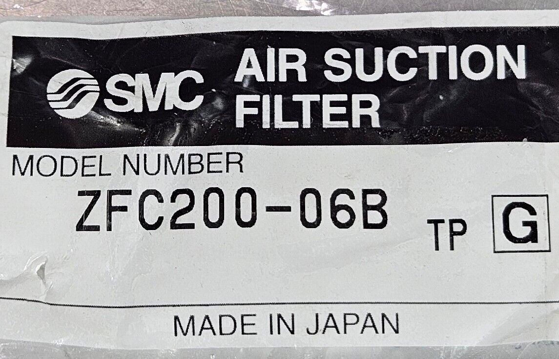 SMC ZFC200-06B Air Suction Filter                                      Loc 5E-10