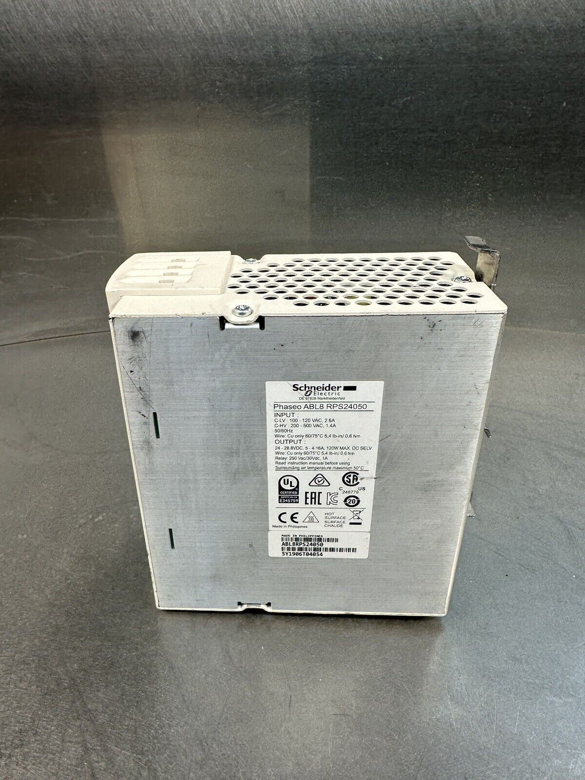 Schneider Switch Power Supply ABL8RPS24050 24V 5A (BIN-1.1.1)